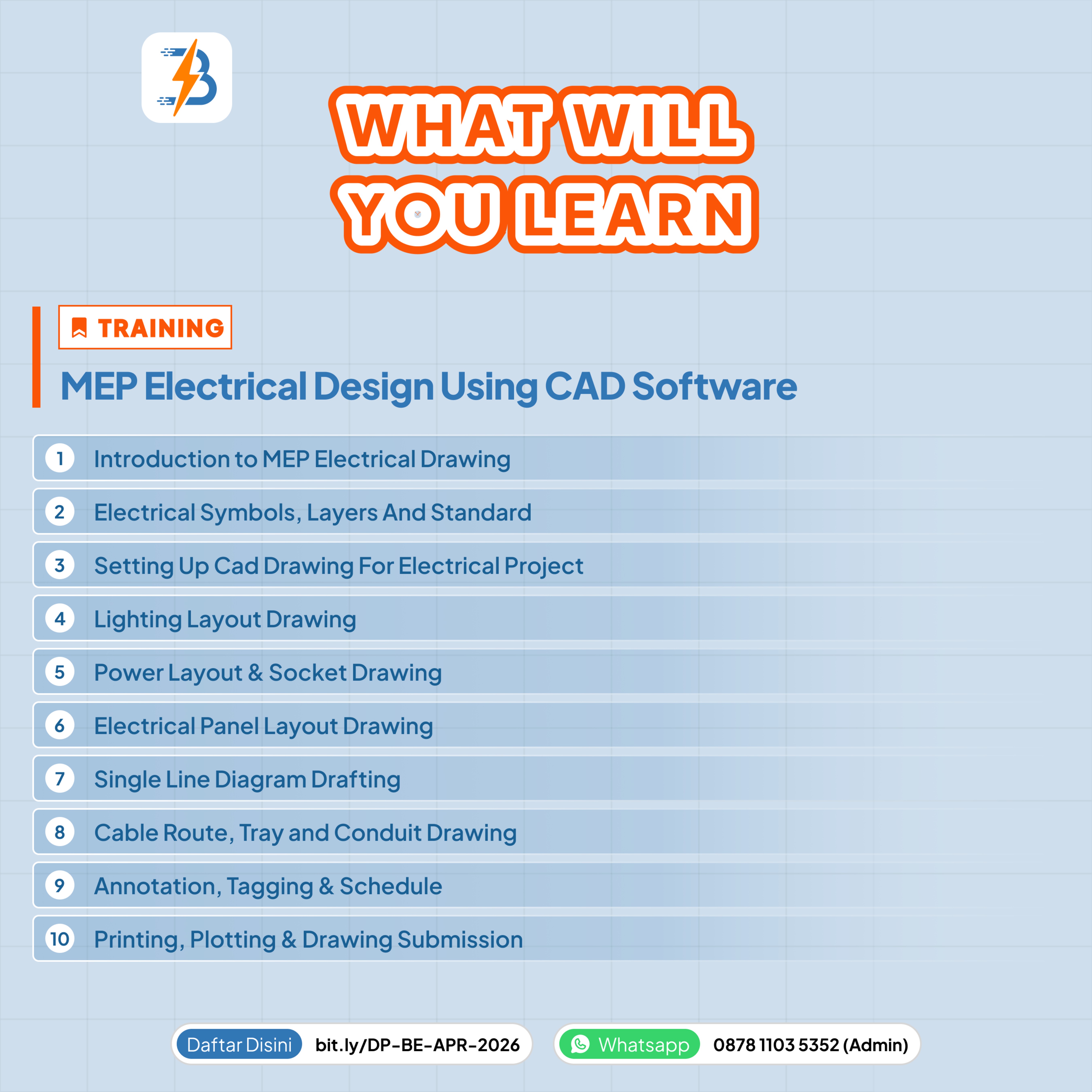 MEP Electrical Design Using CAD Software - Apr - alt | Belajar Elektro