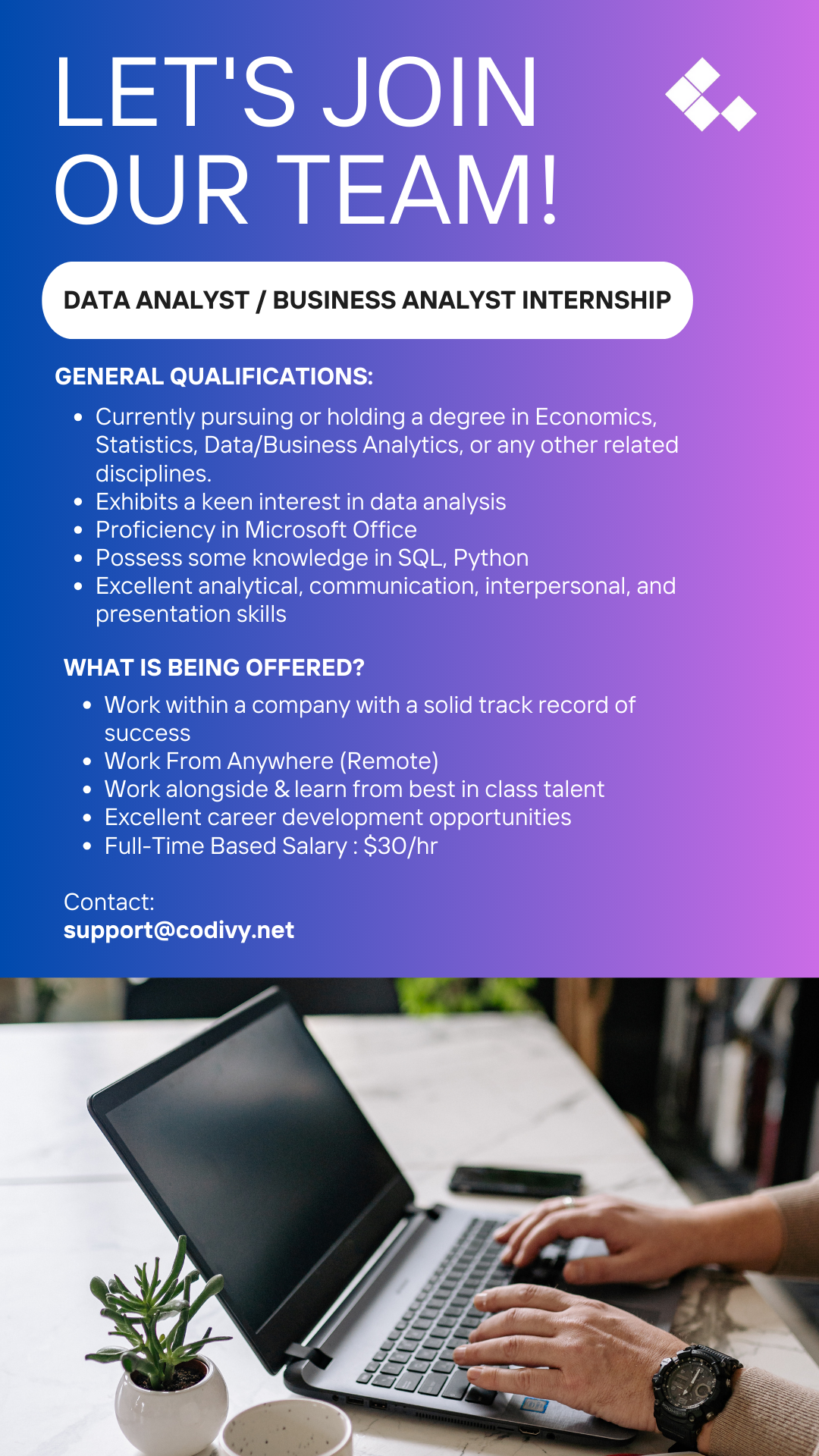 Data Analyst / Business Analyst Internship