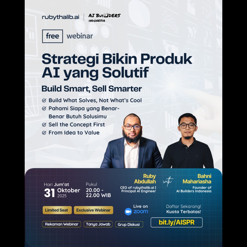 Free Webinar - Strategi Bikin Produk AI yang Solutif