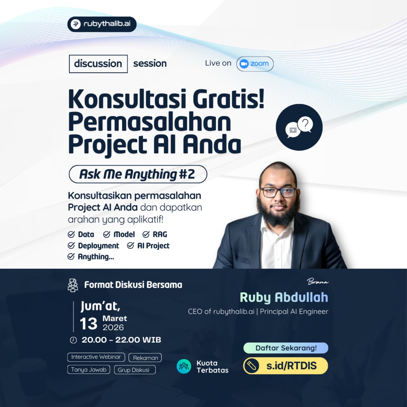 Discussion Session - Konsultasi Gratis! Permasalahan Project AI Anda ...