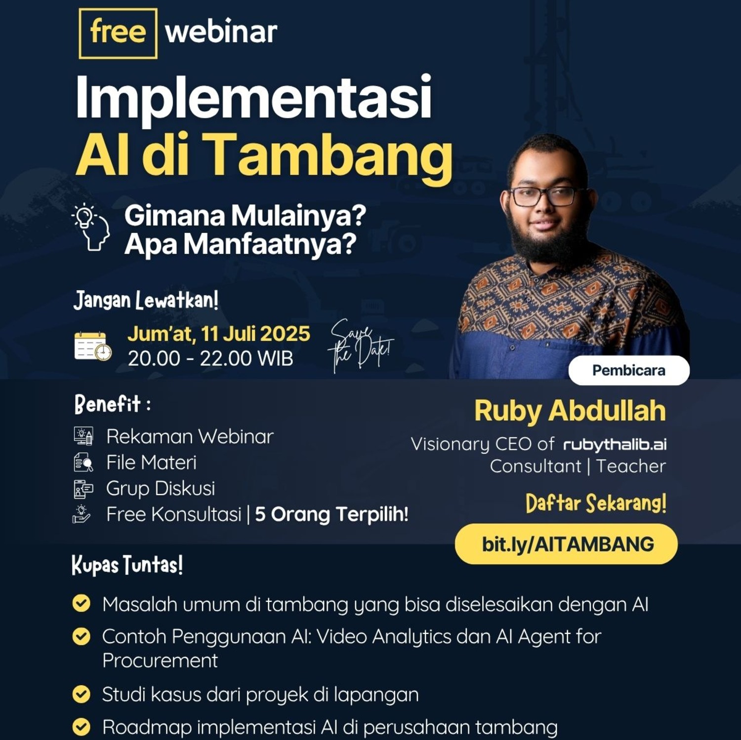 Webinar: Implementasi AI di Tambang